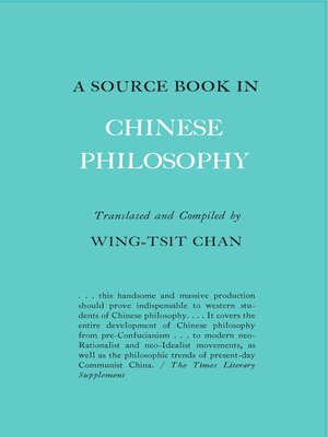 cover image of A Source Book in Chinese Philosophy
